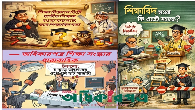 ‘শিক্ষাবিদ শব্দের অপপ্রয়োগে বাংলাদেশের শিক্ষা ব্যবস্থার অদৃশ্য সংকট ও ভ্রান্তি —উপাধির ভিড়ে হারিয়ে যাচ্ছে প্রকৃত শিক্ষাবিদ